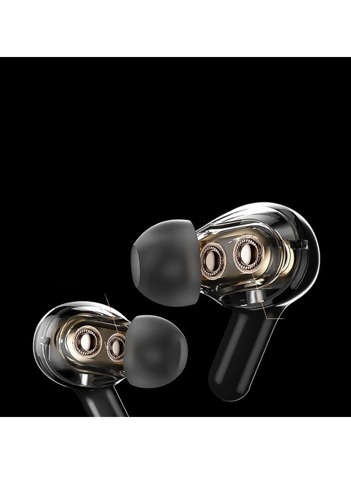 AROAQ Wireless Earbuds, Noise Cancellation Bluetooth In-ear Earphones, Clear Sound Dual Speaker Stereo T22tws Headset, (T22 Double Dynamic Speaker Black) - Image 4