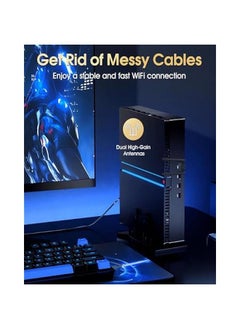 عربست محول واي فاي USB 3.0 للكمبيوتر المكتبي، سرعة AC 1300Mbps، تردد مزدوج 2.4G / 5G، هوائي عالي الكسب 5dBi، يدعم أنظمة التشغيل Win11 / 10 / 8.1 / 8/7 / XP.  - Image 5