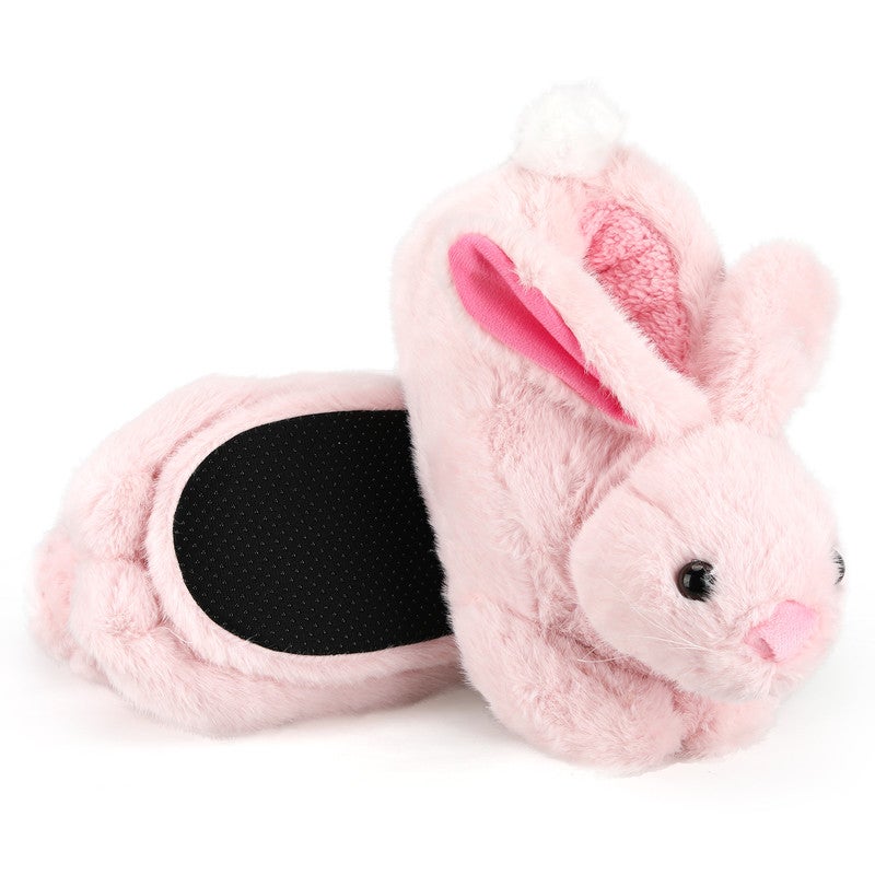 Lucky Kids Funny Cartoon Plush Slippers for Adults – Warm Fleece Memory Foam Indoor Shoes, Soft Cozy House Slippers with Non-Slip Sole for  Women - Image 1