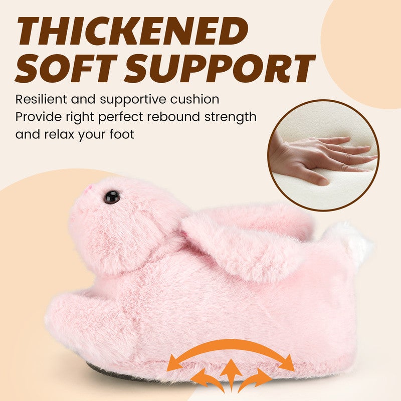 Lucky Kids Funny Cartoon Plush Slippers for Adults – Warm Fleece Memory Foam Indoor Shoes, Soft Cozy House Slippers with Non-Slip Sole for  Women - Image 3
