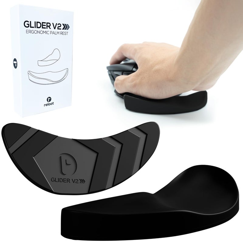 Reloot Glider V3 2025 - Ergonomic Gliding Palm Rest, Wrist Rest for Mouse, Sliding Wrist Pad That Moves with Your Mouse, Physician Designed for Carpal Tunnel Syndrome, Lightweight Wrist Rest - Image 1