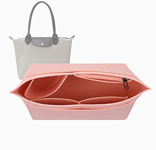 Lckaey purse organizer insert for longchamp organizer insert organizer 1028pink-S - Image 1