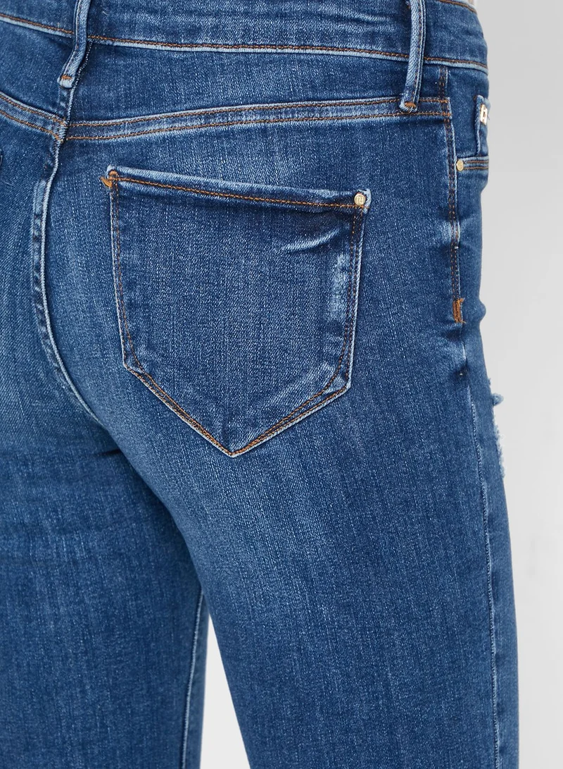 RIVER ISLAND Molly Ripped Skinny Jeans