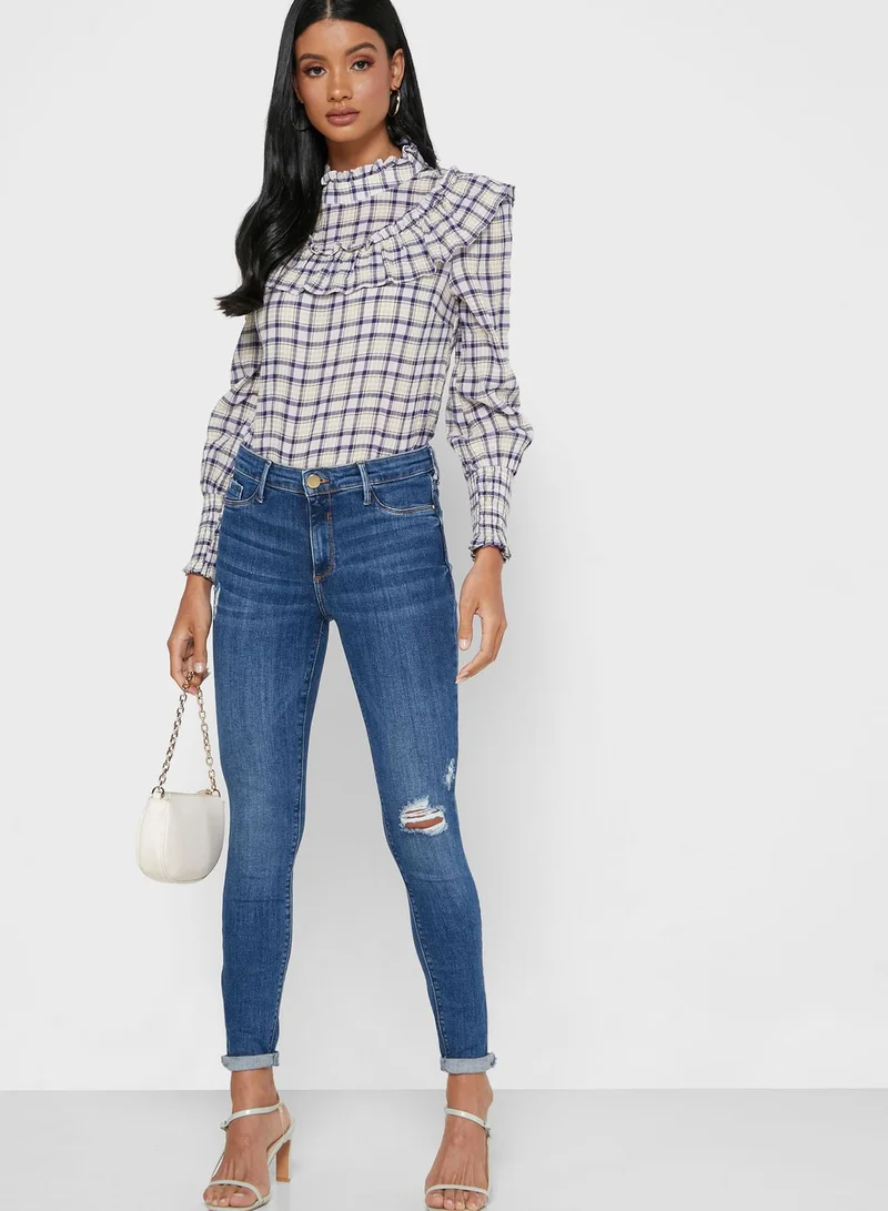 RIVER ISLAND Molly Ripped Skinny Jeans