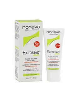 Noreva Exfoliac Matifying (Spf 50+) Suncare Fluid 40ml
