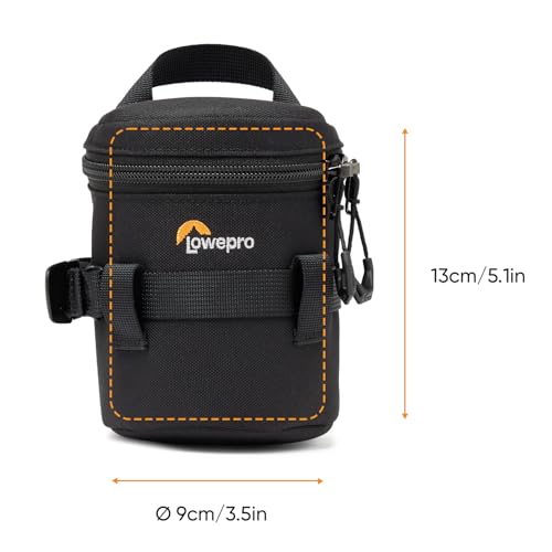 Lowepro ProTactic LCS 9 x 13 III Camera Lens Case, Camera Lens Pouch Bag, fits 24-70mm F/2.8, for DSLR and Mirrorless Cameras, Vol-0.5L Dim:5.12x3.54x3.54in, Camera Bag,for Photographer/Videographer - Image 2