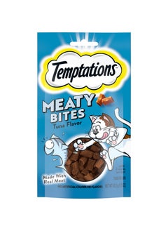 Temptations Meaty Bites, Soft And Savory Cat Treats, Tuna Flavor, (7) 1.5 Oz. Pouches  - Image 1