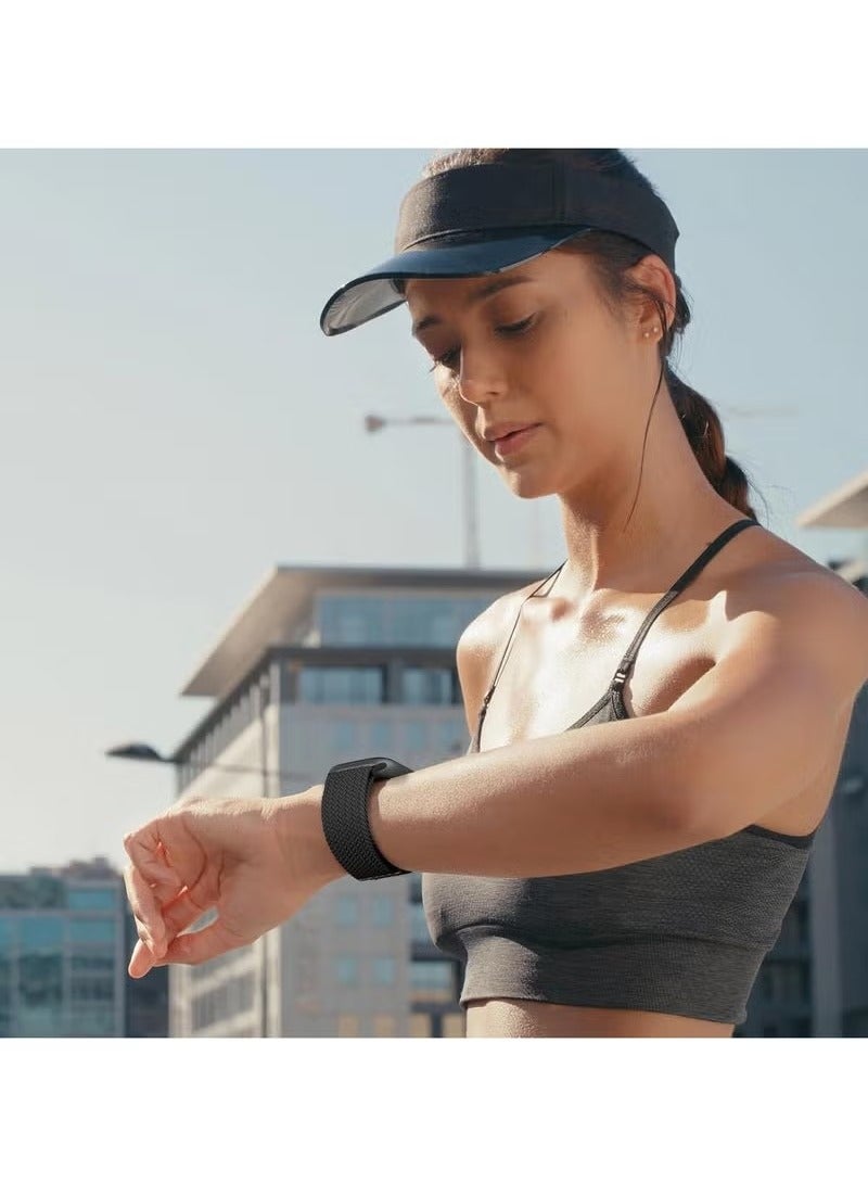 Braided Band Compatible with Apple Watch Ultra 1/2 49mm 46mm 45mm 44mm 42mm for Women Men Made of Breathable Polyester,Parachute Style Buckle Straps for iWatch SE Series 10 9 8 7 6 5 4 3 2 1 SE - Image 2