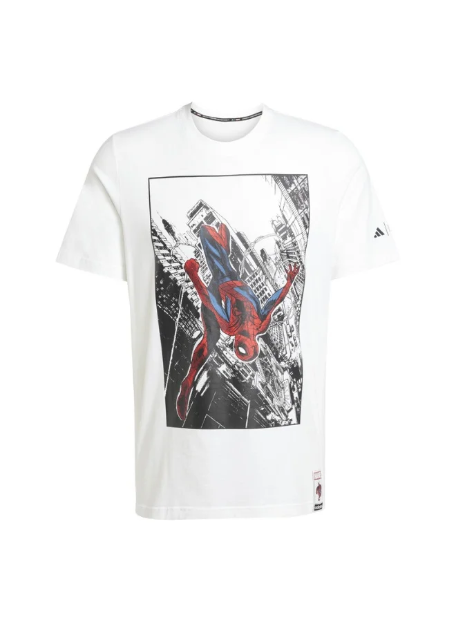 Adidas Adidas M Spiderman T-S M White Not Sports Specific T-Shirts For Men