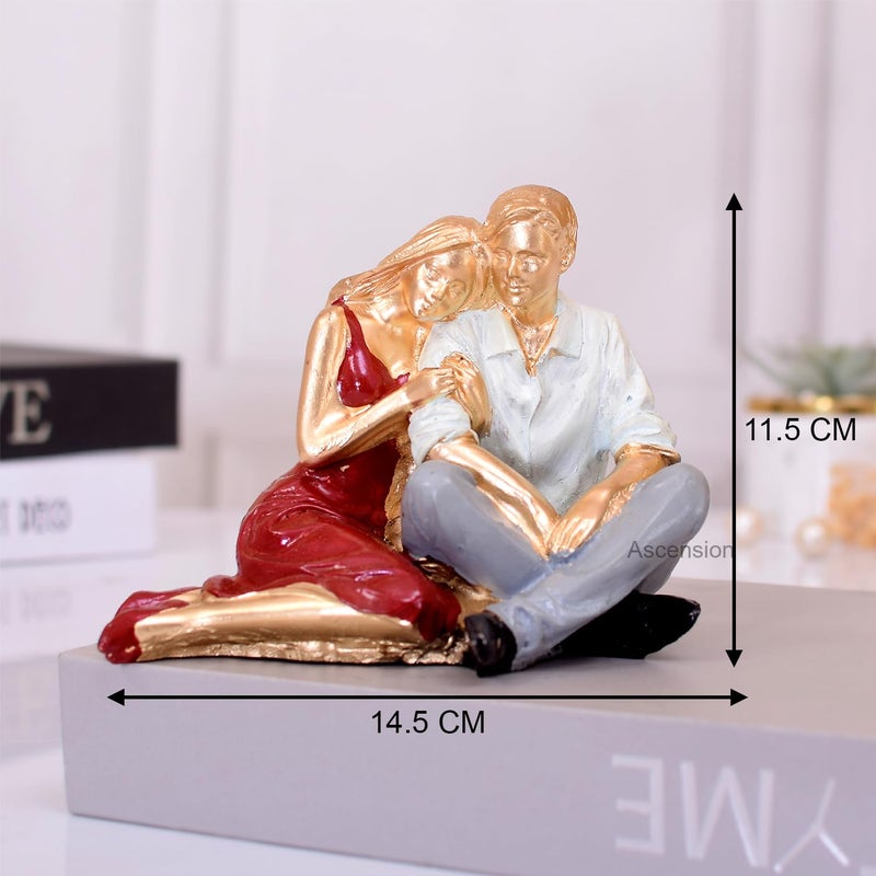 ascension Sitting Romantic Lovely Couple for Valentine Day Gift Showpiece for Home and Living Room Bed Room Decor Valentines Day Gift for Girlfriend Boyfriend - Image 4