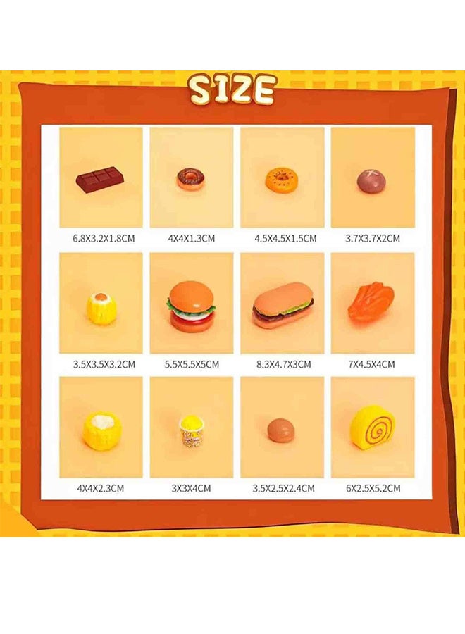 شبيلي طقم ألعاب الطعام للأطفال، طقم ألعاب المطبخ للبنات، ألعاب التظاهر تشمل البرجر، البطاطس المقلية، الآيس كريم، الهوت دوغ، الكولا للمتعة والتعليم، هدية عيد ميلاد وعطلات للأطفال من الأولاد والبنات - 56 قطعة. - Image 2