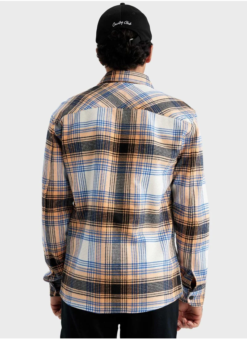 DeFacto Checked Regular Fit Shirt