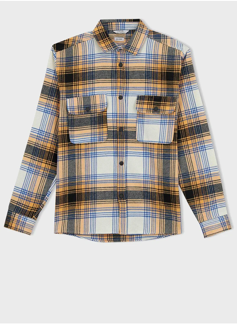 DeFacto Checked Regular Fit Shirt