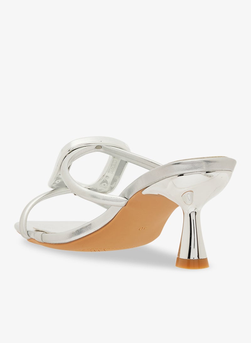 ايلا ليمتد اديشن كعب متوسط بكعب فضي معدني - Image 3