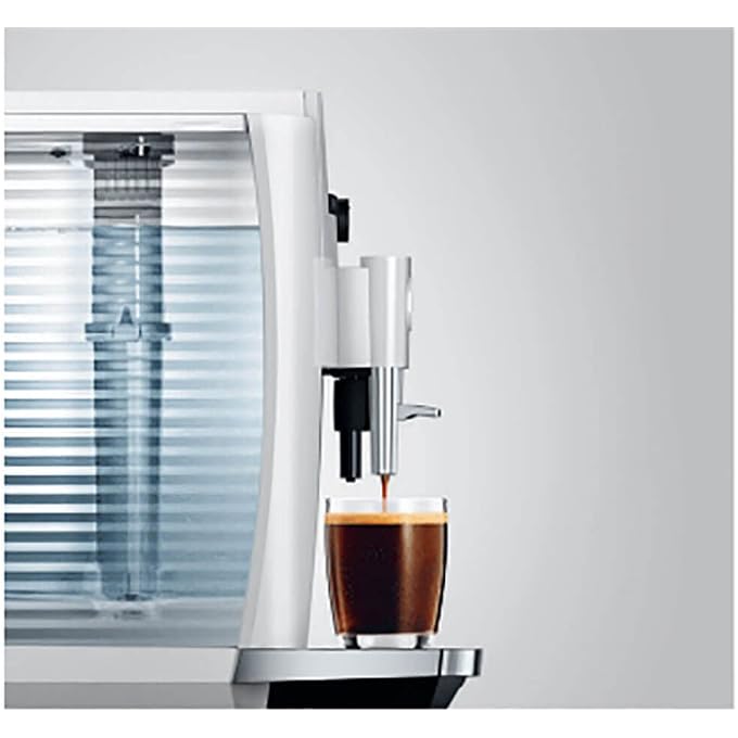 jura E4 Piano White Automatic Coffee Machine - Image 3