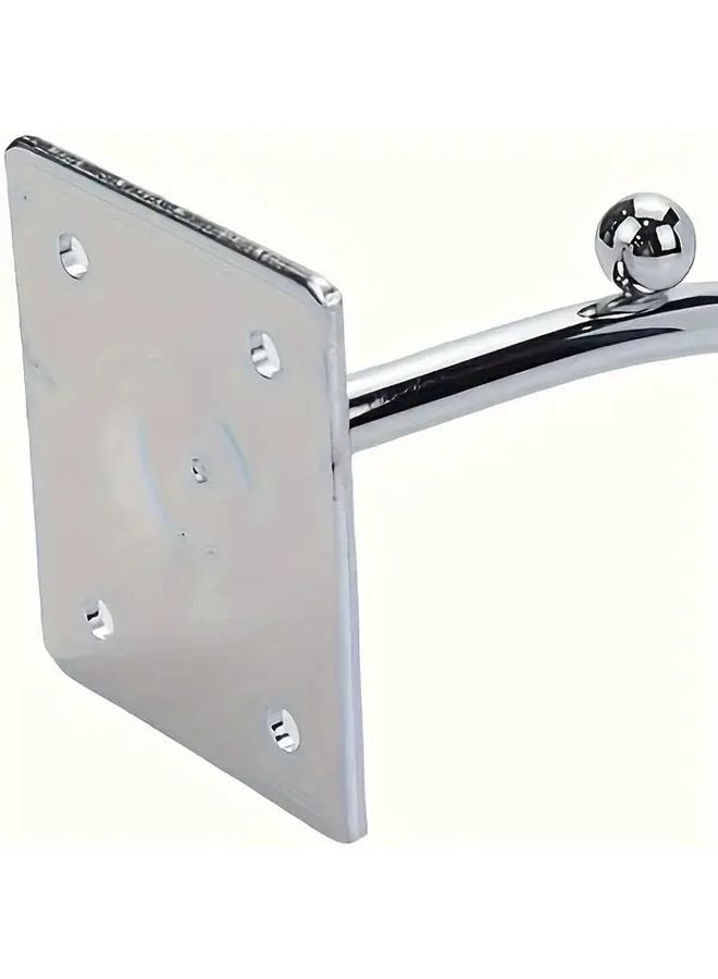 5 Pcs Metal Utility Hooks Wall Mount Wave Design Waterfall Hanger Rack with 5 Beads - Image 5