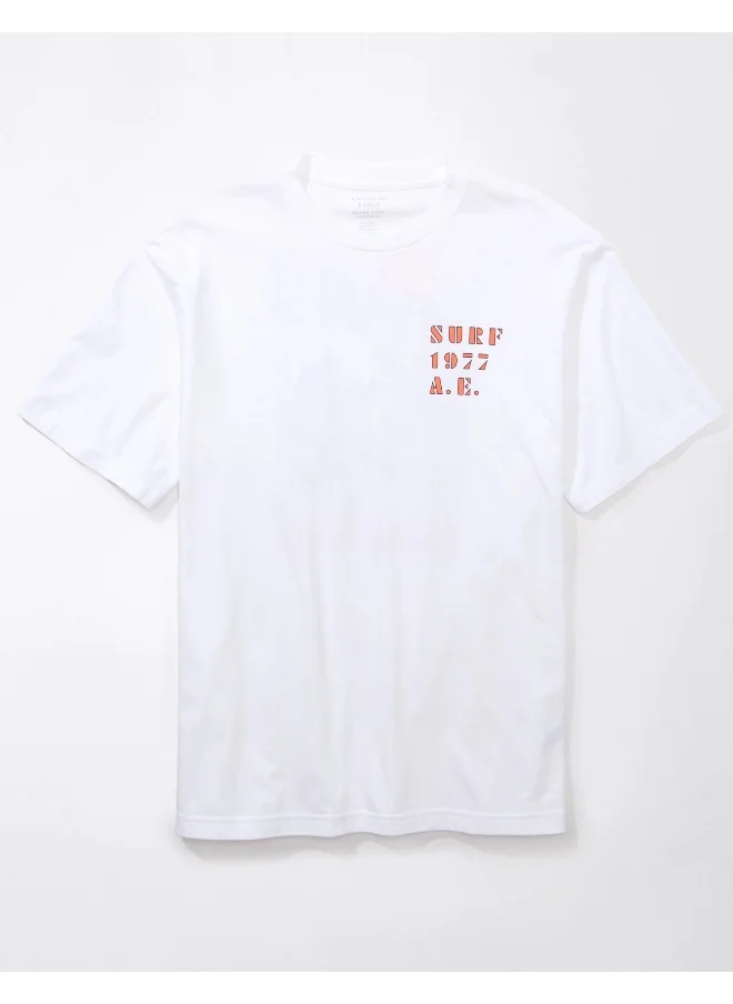 امريكان ايجل Embroidered Graphic Crew Neck T-Shirt