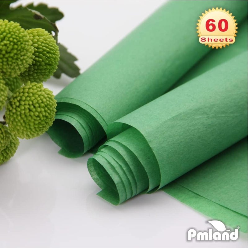 PMLAND Gift Wrapping Tissue Paper - Green Color - 20 Inches x 26 Inches 60 Sheets - Image 4