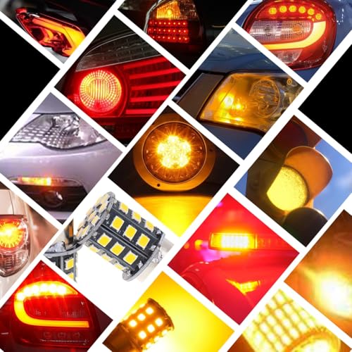 Ramanta Bike Indicator Bulb | Super Bright Universal 360° Reflecting LED Indicator Bulbs | Set Of 4 Indicator Light for Bikes | Orange LED Compatible with Motorbike, Scooter - (CROSS PIN Bulb Holder) - Image 5