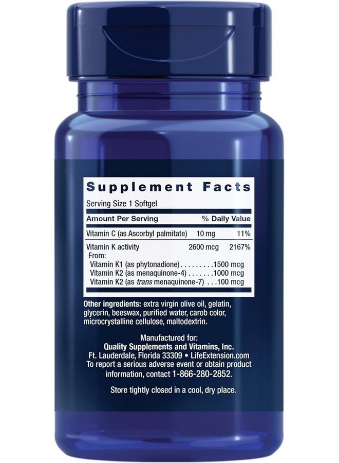 Life Extension Super K, 90 softgels (Pack of 3) - Image 2