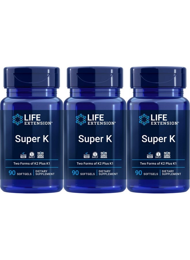Life Extension Super K, 90 softgels (Pack of 3) - Image 1