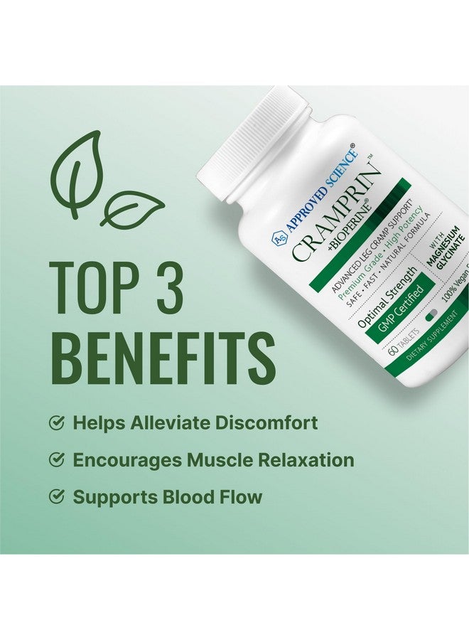 Approved Science كرايمبرين المعتمد من ساينس - مغنيسيوم عالي الامتصاص، مركب فيتامين ب، بيوبيرين - إمداد لمدة شهر - 60 كبسولة - نباتي - Image 3