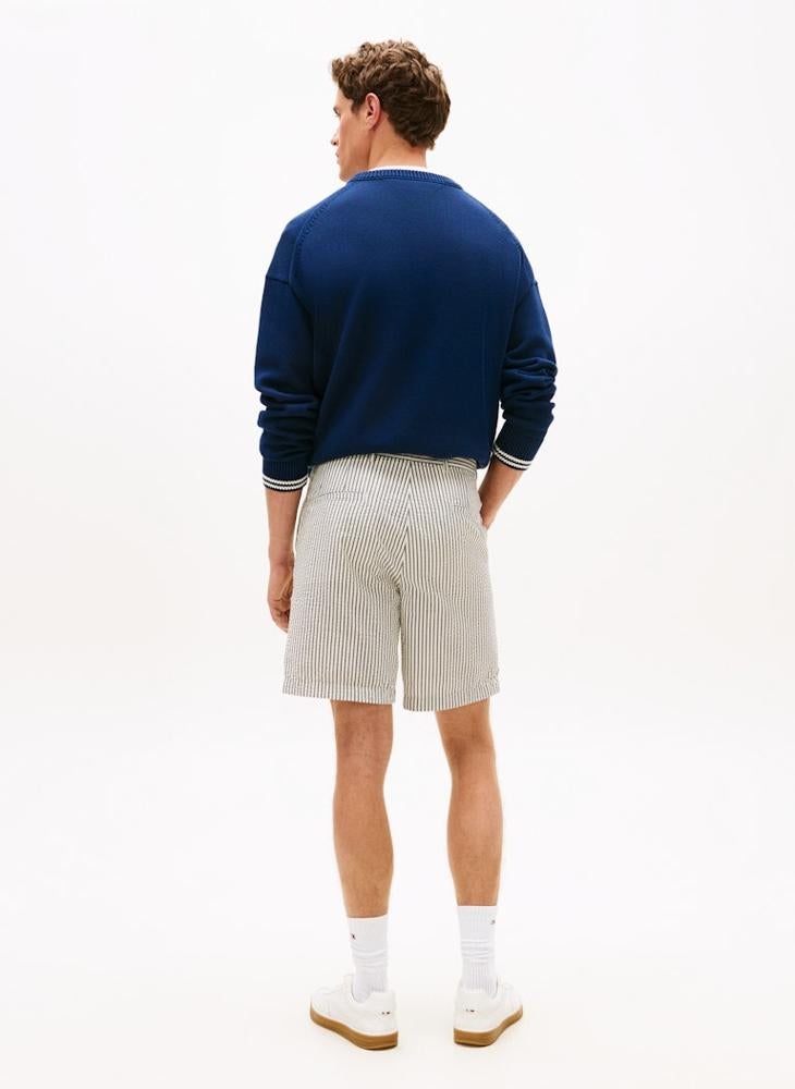 TOMMY HILFIGER Dover Seersucker Stripe 8" Inseam Chino Shorts - Image 2