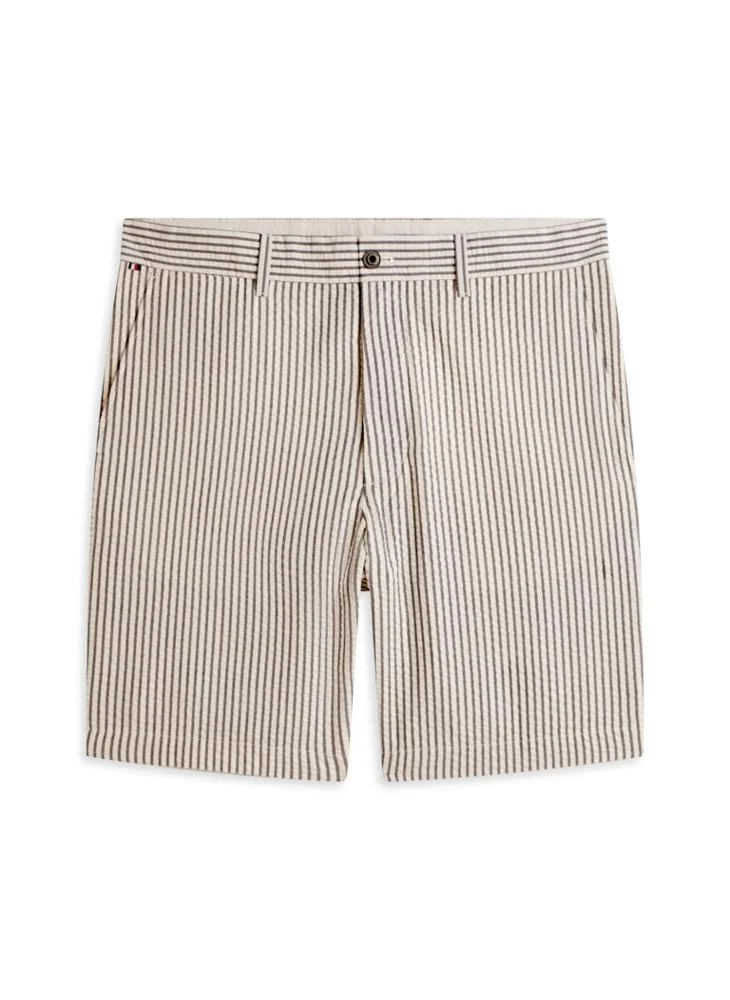 Tommy Hilfiger  Dover Seersucker Stripe 8" Inseam Chino Shorts for Men | Best Price UAE