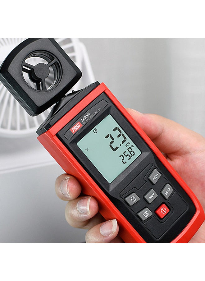 TASI TA8161 Digital Anemometer High Precision Handheld Anemograph Wind Velocity Indicator Air Velocity Air Temperature Measurement
