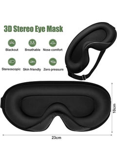 3D Sleep Eye Mask Set Breathable Blackout Eye Mask Travel Eye Mask with Earplugs Suitable for Home Travel Meditation Yoga - pzsku/Z7242A61E9BBA510AC77AZ/45/_/1729502814/b2489d50-a882-4622-9501-11839fe2e76e