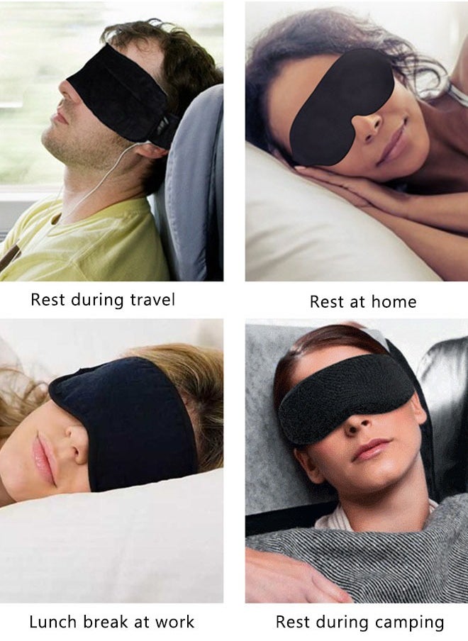 Super ZYouth - 3D Sleep Eye Mask Set Breathable Blackout Eye Mask Travel Eye Mask with Earplugs Suitable for Home Travel Meditation Yoga - Image 1