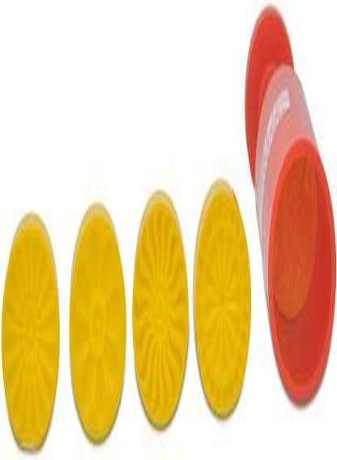 DS ختم شكل الزهرة DS بيدا وختم الحلوى (صغير، 1.25 بوصة) - قاطع بلاستيكي للحلويات الهندية، الحلويات والبسكويت، قالب المطبخ والخبز - Image 5