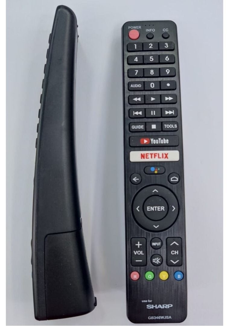 erorex Remote Compatible for Sharp GB326WJSA TV Remote Control 