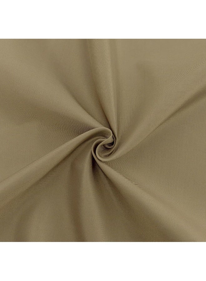 Biscaynebay Hotel Quality Fabric Shower Liners 72 Inch by 72 Inch, Taupe Water Resistant Bathroom Curtains Rust Resistant Grommets Top Weighted Bottom Machine Washable - Image 3