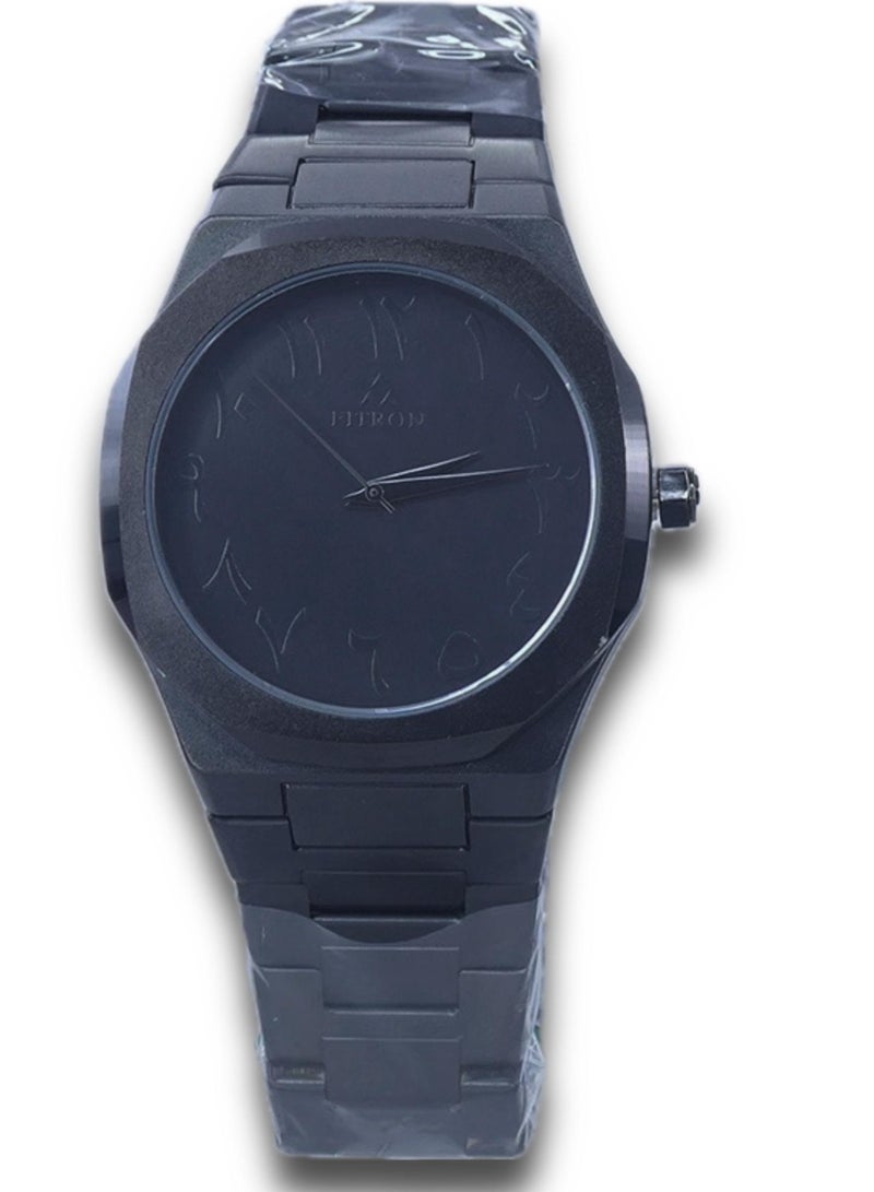 Fitron Men's Wrist Watch Full Black