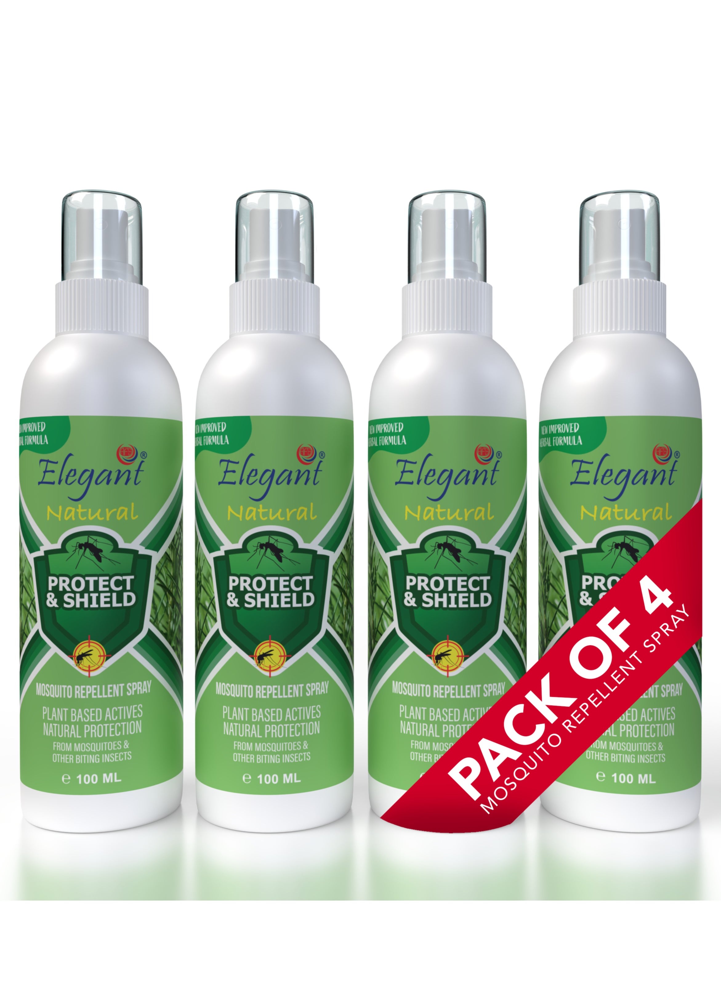 Natural Mosquito Repellant Spray 100ML Plant Based Pack of 4 