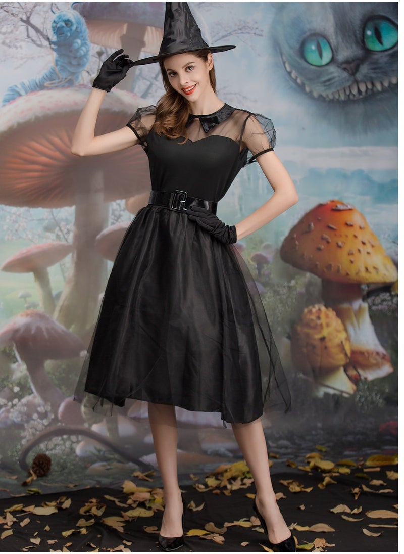 Beauenty Little witch magician Cosplay Costume Suitable Kids Girls for Cosplay Little Wizard Magician  - Image 3