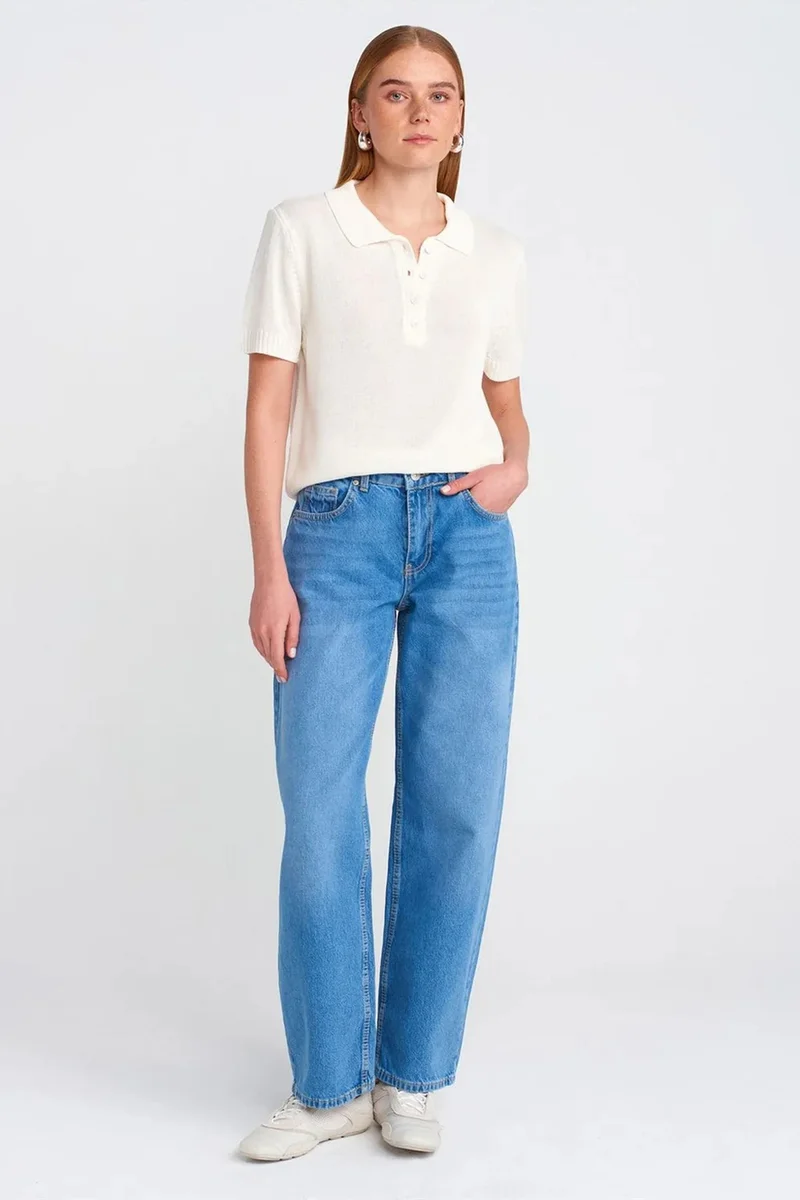 DILVIN High-Waist Balloon Wide-Leg Jeans