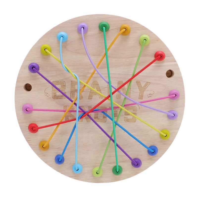 Wooden Rope Untangling Puzzle Game For Kids Skill Development Logical Thinking Cognitive Abilities Family Fun Activity - Image 2