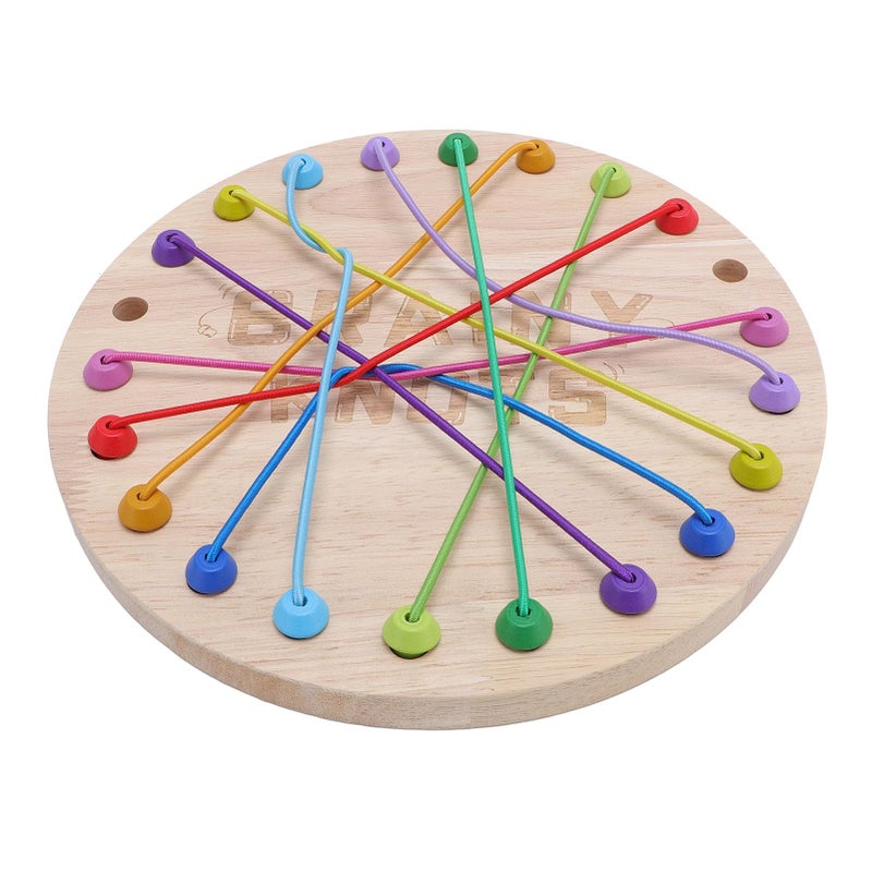 Wooden Rope Untangling Puzzle Game For Kids Skill Development Logical Thinking Cognitive Abilities Family Fun Activity - Image 4