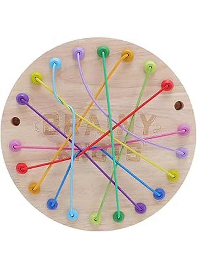 Wooden Rope Untangling Puzzle Game For Kids Skill Development Logical Thinking Cognitive Abilities Family Fun Activity - Image 1