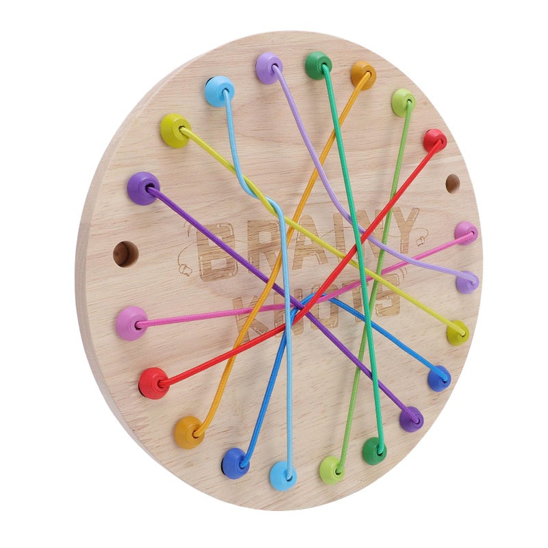 Wooden Rope Untangling Puzzle Game For Kids Skill Development Logical Thinking Cognitive Abilities Family Fun Activity - Image 3