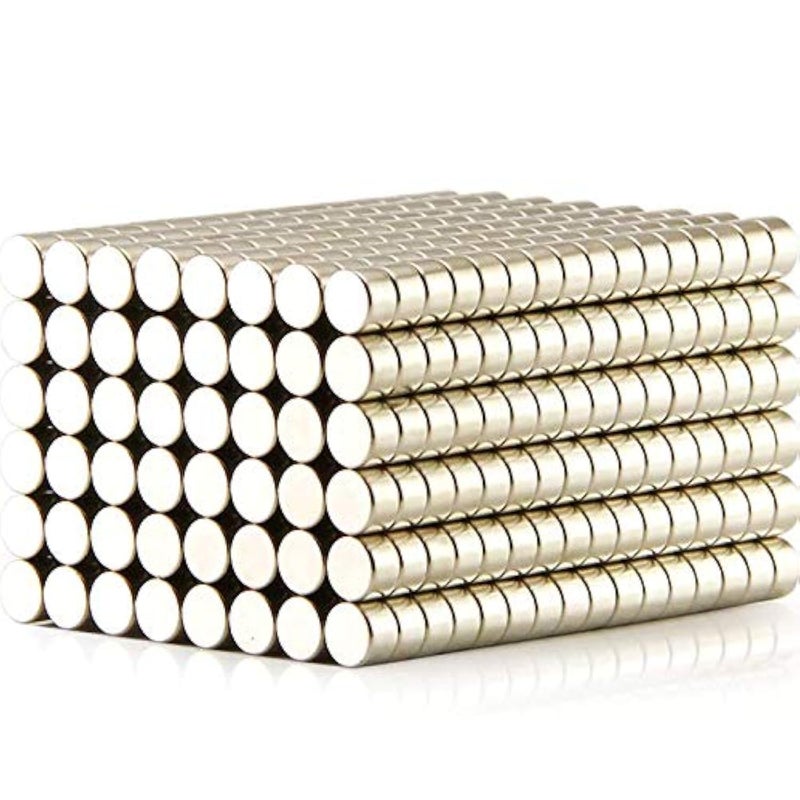 WOTOY 300 Pieces 2x1mm DIY MultiUse Refrigerators Magnets for Fridge Door Whiteboard Bulletin Boards Round Small Magnet