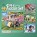 Bits and Pieces 4in1 MultiPack 500 Piece Jigsaw Puzzles for Adults Days of Yore by Artist John Sloane Completed Puzzle Size 16 x 20 - Image 2