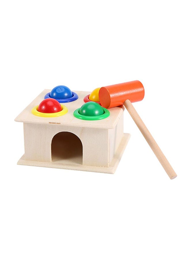 Wooden Hammering Game Box With Balls  - Image 3
