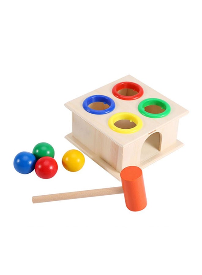 Wooden Hammering Game Box With Balls  - Image 1
