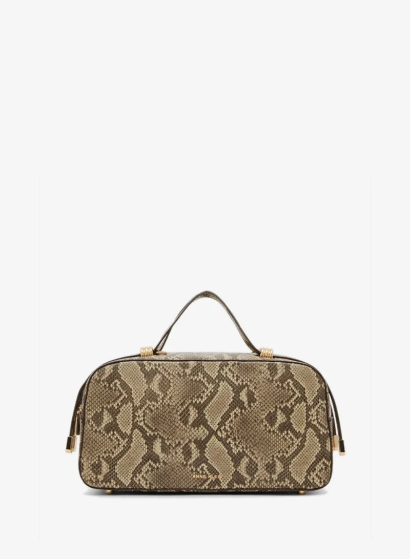 ANNE KLEIN Anne Klein Snake Patterned Handheld Bag