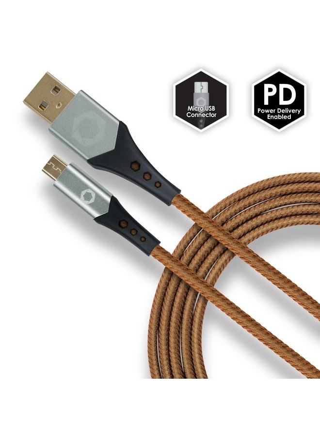 *Celltronix MCX Titanium 6FT Fast Charging Tangle Free Heavy Duty Micro USB Cable. Built to Last! Includes Sync+Charge & Aluminum Tips for Optimum Connectivity - Image 2