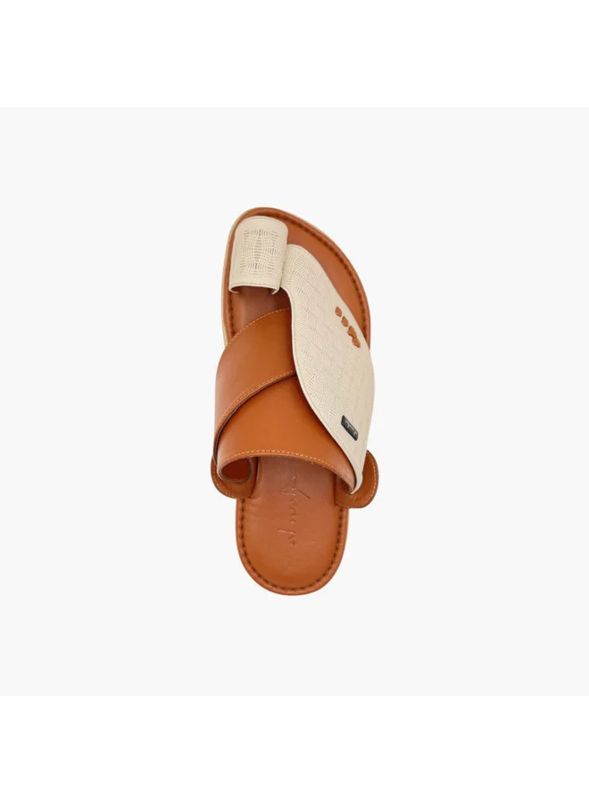 Al Waha Men's Panelled Slip-On Arabic Sandals