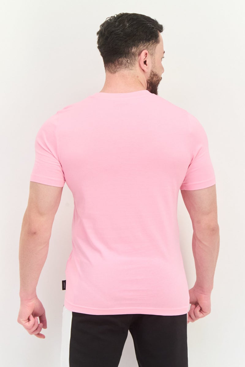 PUMA Men Sportswear Fit Short Sleeves Outdoor T-Shirt, Pink - Image 3